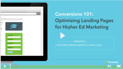 Conversion 101: Optimizing Landing Pages for Higher Ed Marketing