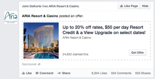 facebook offer ad new layout