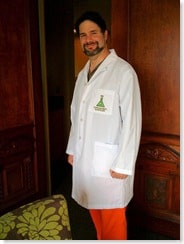 Tom Bennett sporting his new Lab Coat