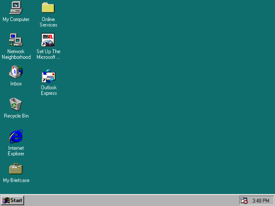 Image of 1990s desktop