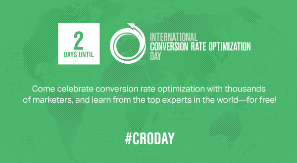 Two days until International Conversion Rate Optimization Day