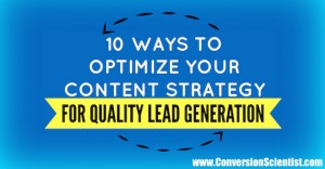 10 ways to optimize your content strategy