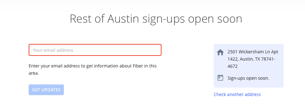 I'm now a lead because I've signed up for alerts