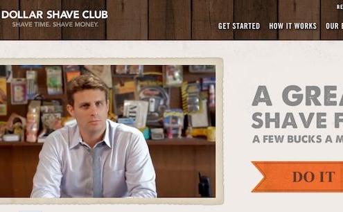 Business tagline Examples: Dollar Shave Club's tagline is the perfect pun