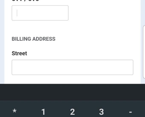 Choosing the wrong keyboard may be the reason mobile visitors are not buying from you. Use the numeric keyboard for numeric fields.