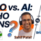 CRO vs. AI. Who Wins? Images of Sahil Patel and Brian Massey