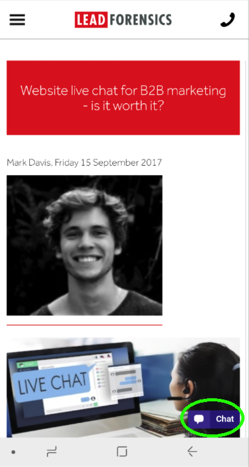 Make Live Chat available on desktop and mobile Make Live Chat available on desktop and mobile