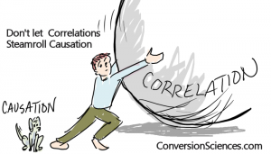 Don't let correlations steamroll causation.