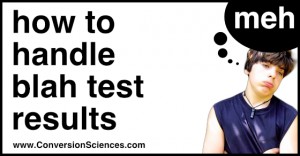 How to handle blah test results.