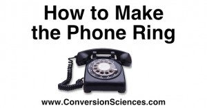 how to make the phone ring