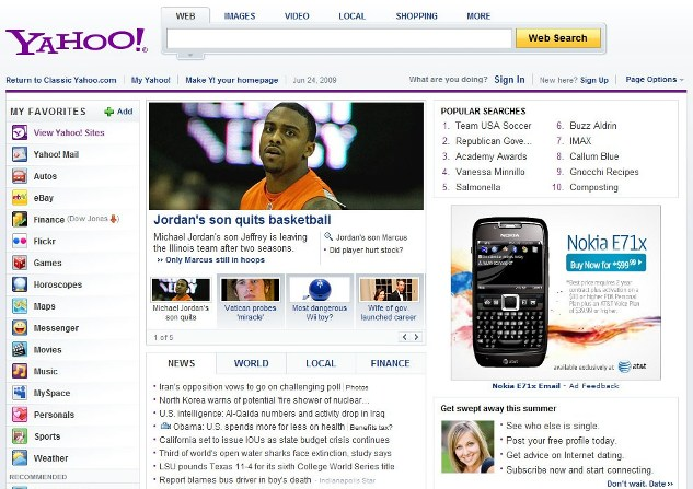 Blame Yahoo! if you want