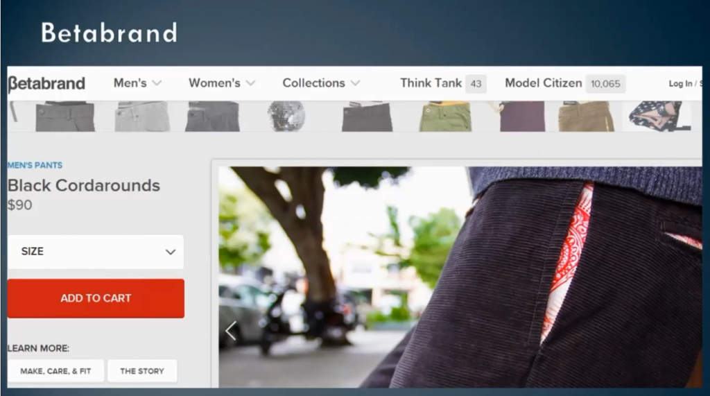 Betabrand example