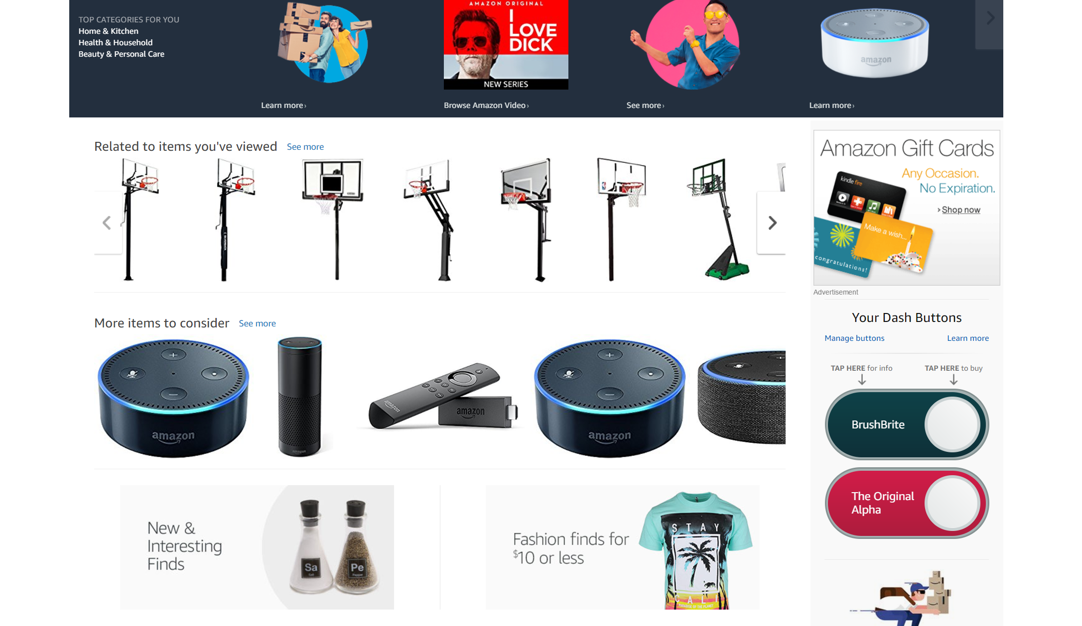 Related Items Based On User History
