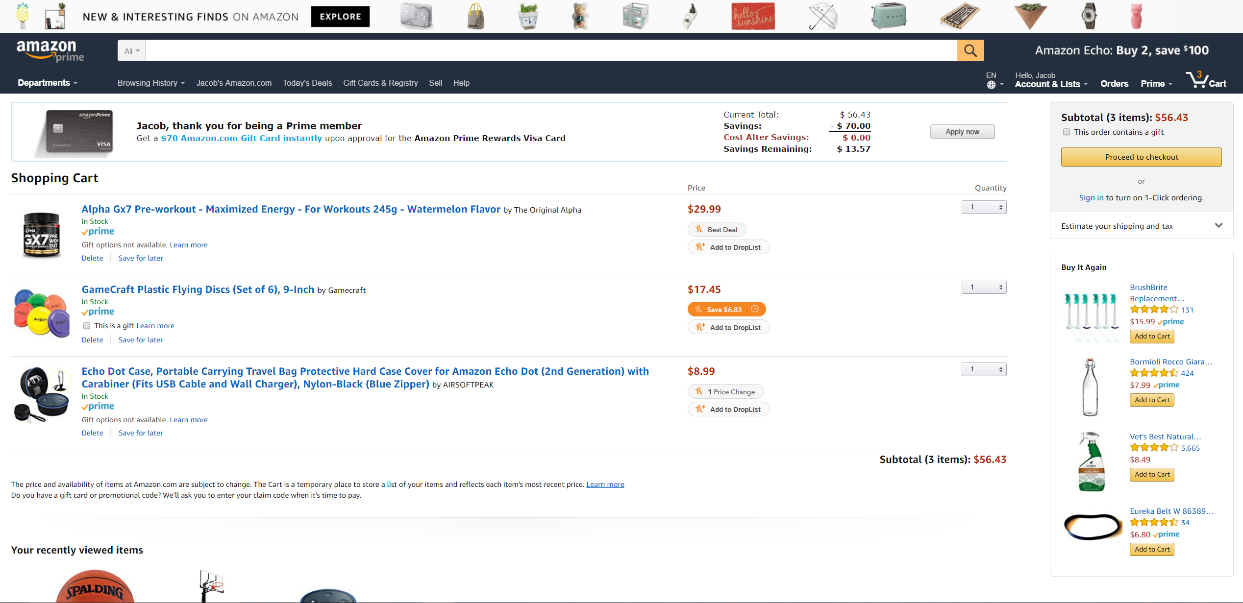Proceed to Checkout Button