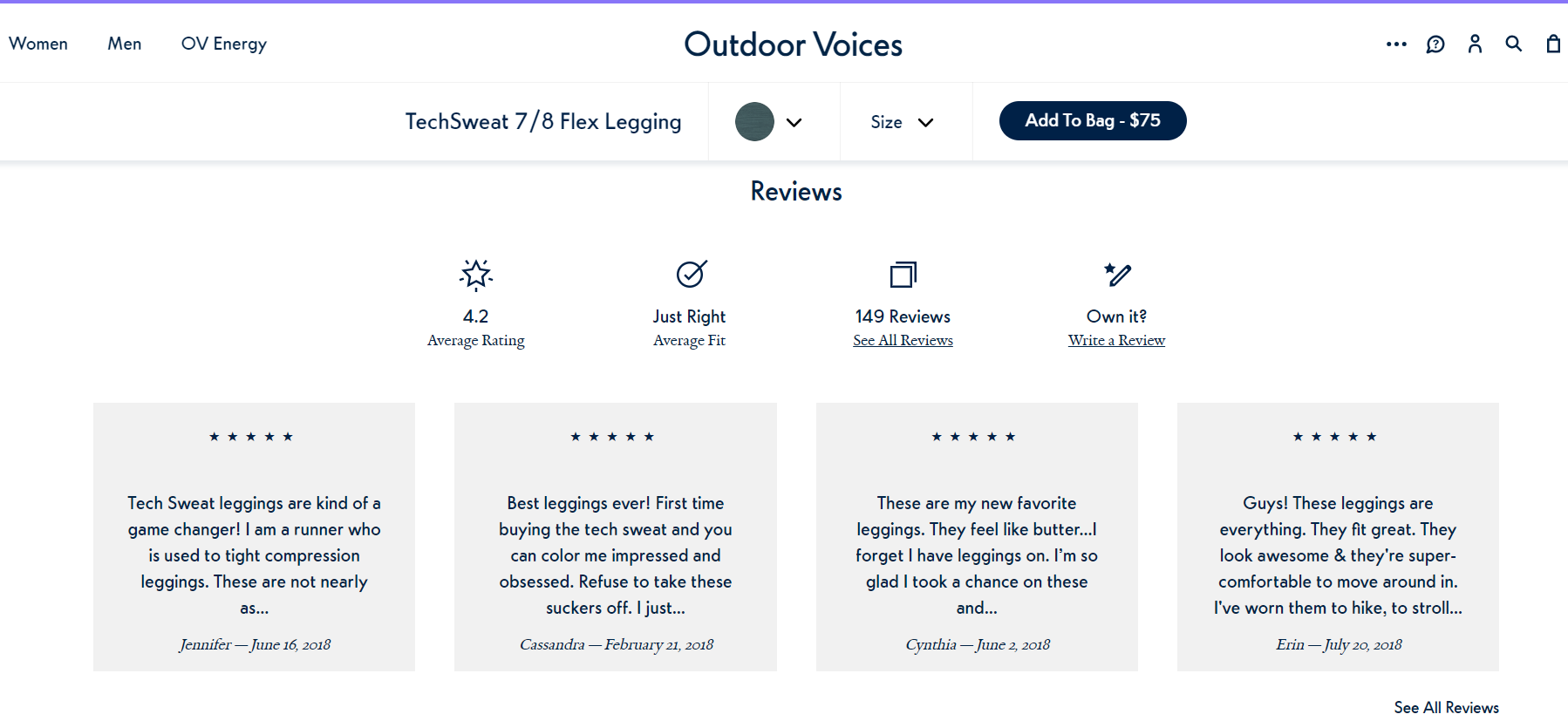 Outdoor Voices reviews do not rely on Amazon Prime members. Outdoor Voices reviews do not rely on Amazon Prime members.
