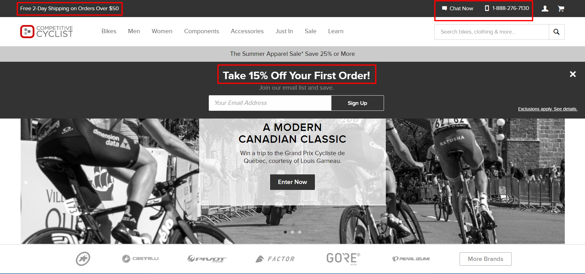 Competitive Cyclist offers a discount off of the first order. Competitive Cyclist offers a discount off of the first order.