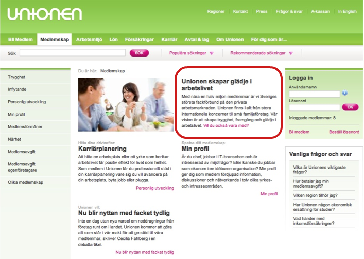 Version A: A big block of text at the key call to action. Version A: A big block of text at the key call to action.