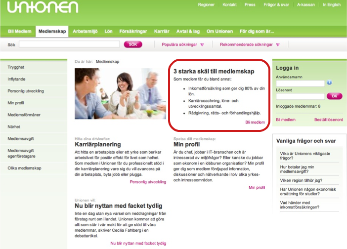 Version B: Wins with bulleted text and white space. Version B: Wins with bulleted text and white space.